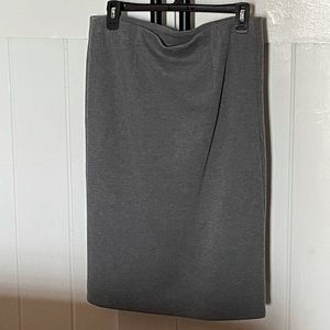 Gray Midi Pencil Skirt